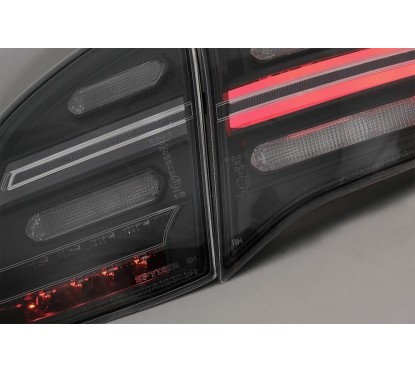 2x Feux arrieres LED clignotants dynamiques Porsche Cayenne 958 E2 92A Black Smoke 10-14