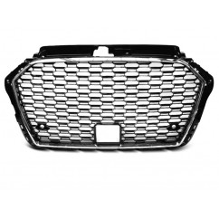 Calandre Audi A3 8V Look RS3 Noir et Chrome (16-19)