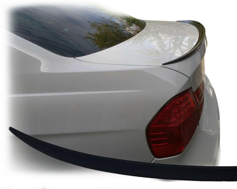 Becquet Arrière PVC Pour BMW Série 3 E90 - Accessoire Aérodynamique, Fixation Adhésive 3M, Look Sportif