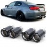 4x embouts d'échappements Carbone BMW Universel