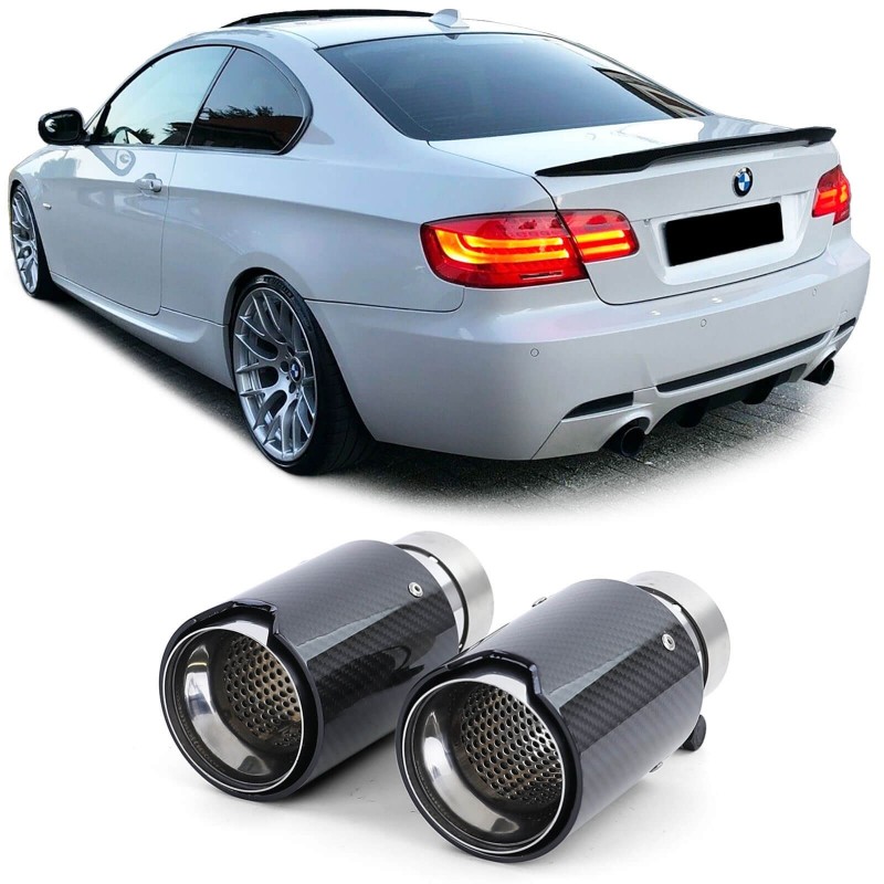 2x embouts d'échappements Carbone BMW Universel