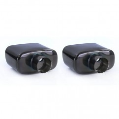 2x embouts d'échappements Noir BMW X5 E53 (99-06)