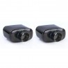 2x embouts d'échappements Noir BMW X5 E53 (99-06)