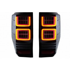 2x Feux Full LED fumés Ford Ranger avec clignotants dynamiques (12-18)