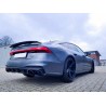 Diffuseur + sorties d'échappement Look RS7 Audi A7 avec Pack S-Line (18+)