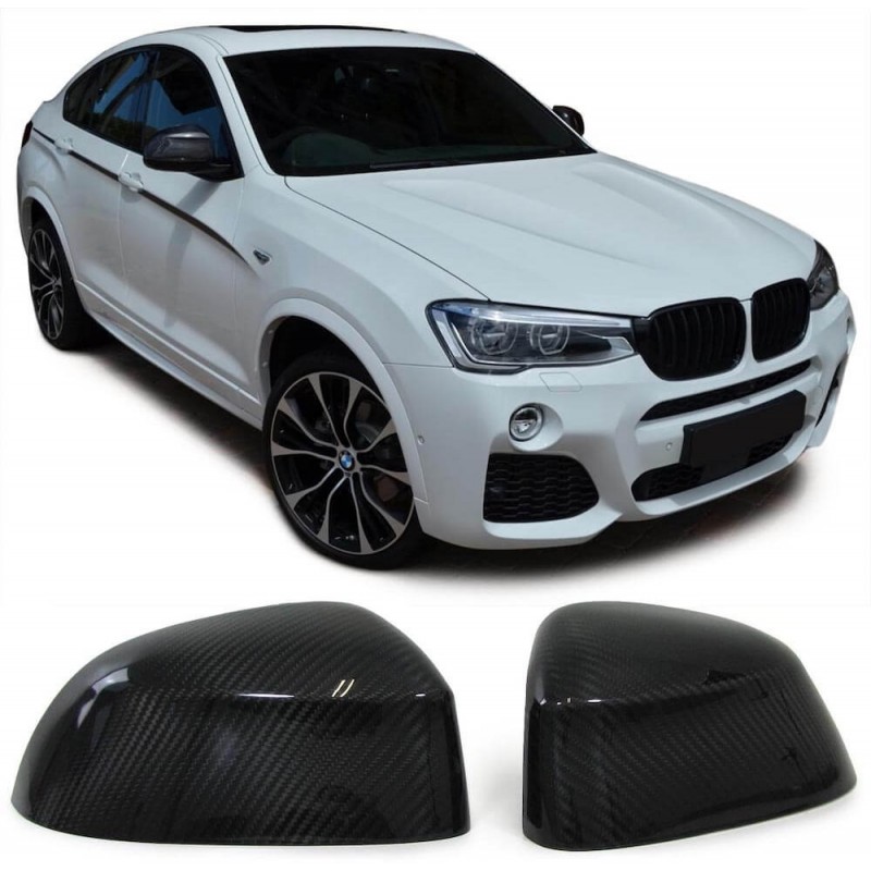 2x Coques de rétroviseurs Look carbone BMW X3 F25 X4 F26 X5 F15 X6 F16 (12+)