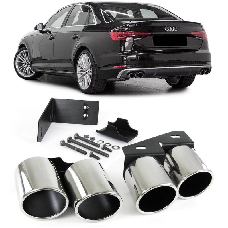 2x embouts d'echappements Audi A4 B9 15+
