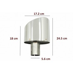 2x embouts d'échappements Audi A4 B9, A5 F5 Look RS4 RS5 (16-19)