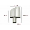 2x embouts d'échappements Audi A4 B9, A5 F5 Look RS4 RS5 (16-19)