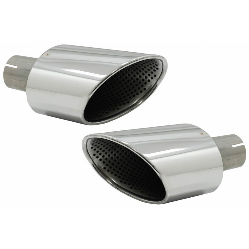 2x embouts d'échappements Audi A4 B9, A5 F5 Look RS4 RS5 (16-19)