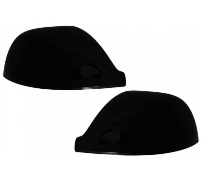 2x Coques rétroviseurs Noir brillant adaptables sur Vw Amarok (10-20) Multivan T5 (10-15) Transporter (16-18)