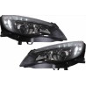 2x Phares LED Opel Astra J Noir 10-12