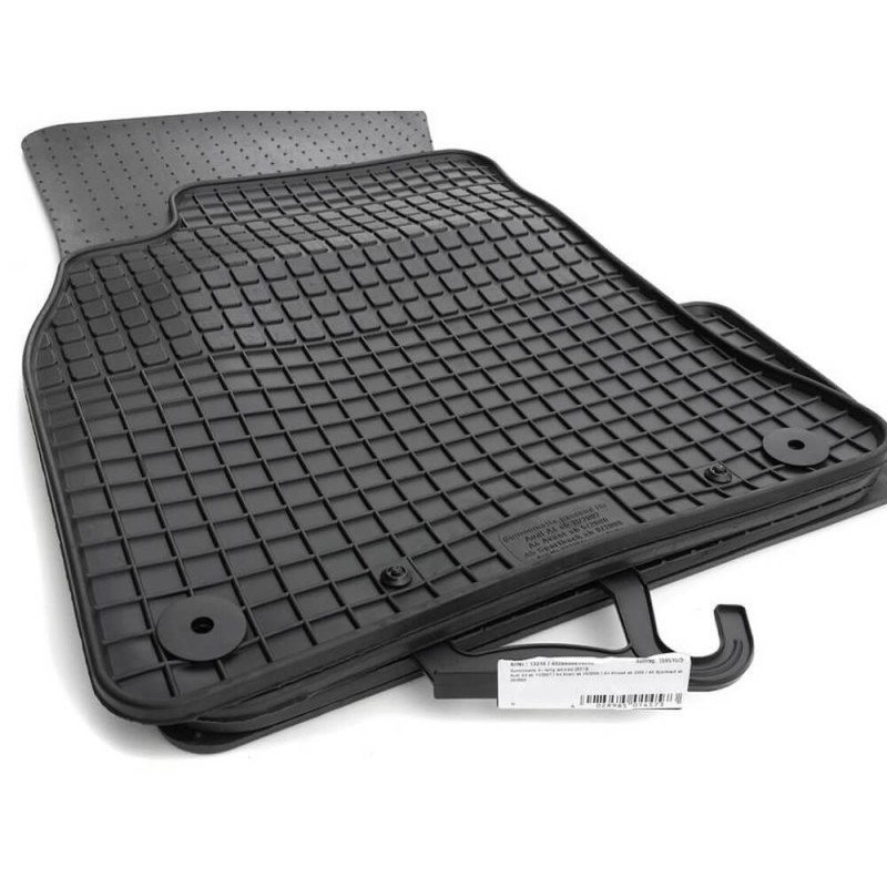 Set de 4 tapis caoutchouc / Hiver noir Audi A4 B8 et A5 (07-15)