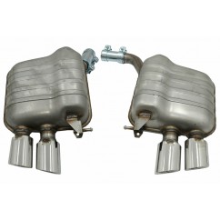 Diffuseur arrière + échappements Audi Q5 8R Double sortie Look SQ5 (09-16) (avec pare choc standard)