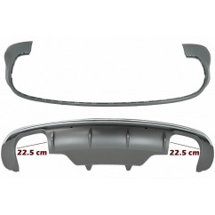 Diffuseur arrière + échappements Audi Q5 8R Double sortie Look SQ5 (09-16) (avec pare choc standard)