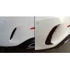 2x rajouts pare chocs arrière Noir brillant Mercedes Classe A V177 Berline