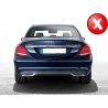 2x embouts d'échappements Noir Mercedes AMG Design