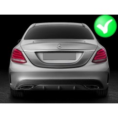 2x embouts d'échappements Noir Mercedes AMG Design