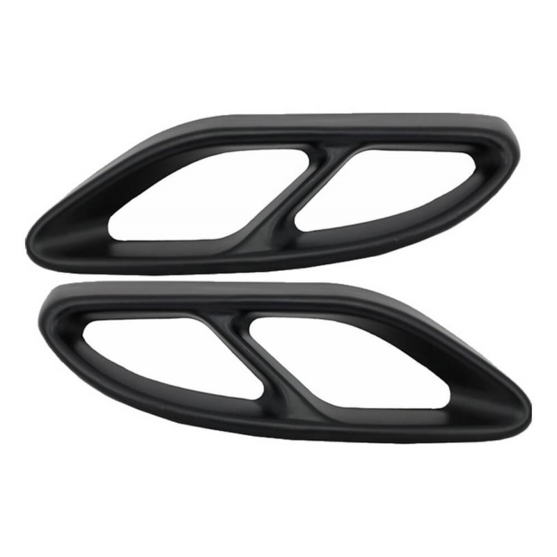 2x embouts d'échappements Noir Mercedes AMG Design