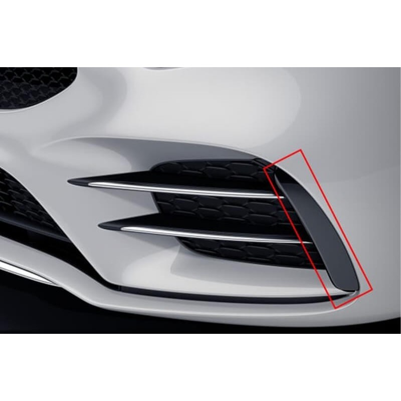 2x Splitters avant Noir brillant Mercedes W177 V177 Look A35 AMG (18+)