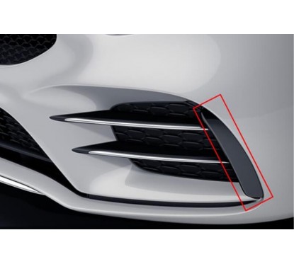 2x Splitters avant Noir brillant Mercedes W177 V177 Look A35 AMG (18+)