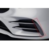 2x Splitters avant Noir brillant Mercedes W177 V177 Look A35 AMG (18+)