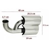 Embouts d'echappements Porsche Cayenne I Facelift Chrome 07-10