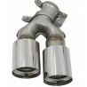 Embouts d'echappements Chrome BMW serie 5 G30 G31 G38 serie 6 G32