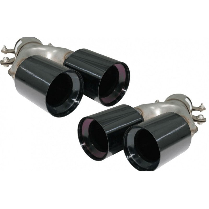 2x Embouts d'échappements Noir BMW série 5 G30 G31 G38 série 6 G32