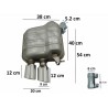 Embouts d'echappement Chrome Audi Q5 8R 08-16
