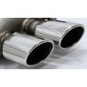 Embouts d'echappement Chrome Audi Q5 8R 08-16