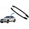 2x Rails de toit Noir BMW X6 E71 E72 (08-15)