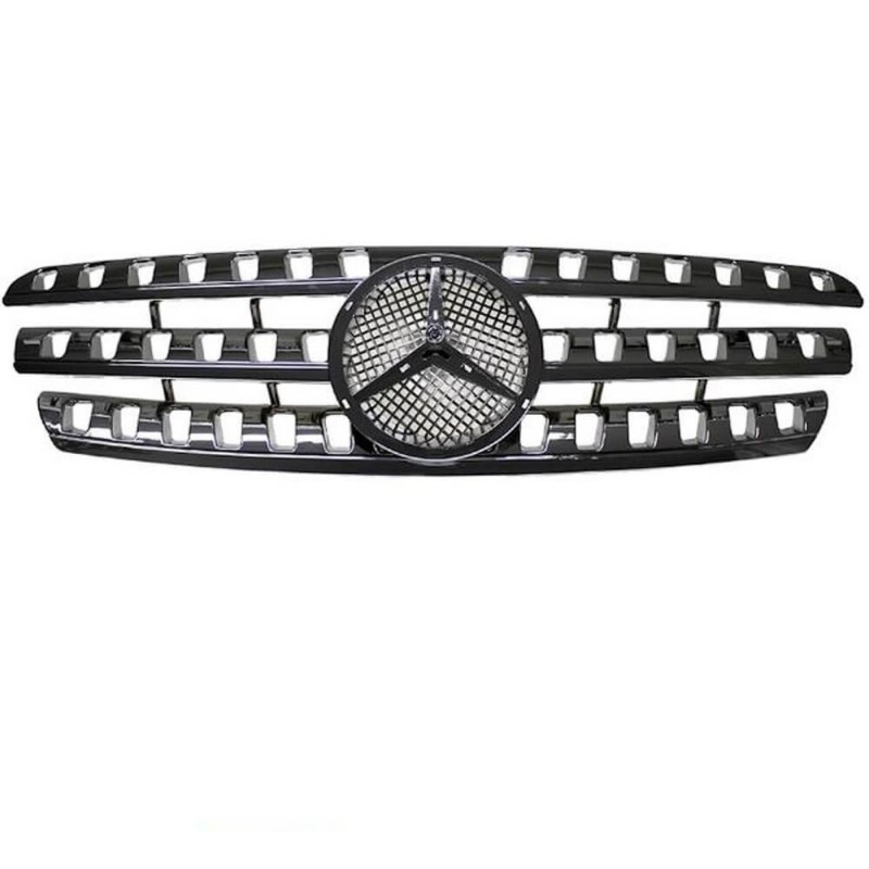Calandre Noir & chrome Mercedes Classe ML W163 Look W164 05-08 Amg Design