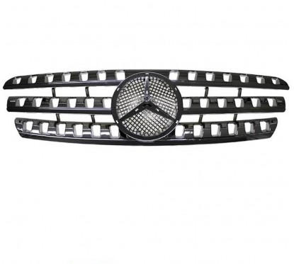 Calandre Noir & chrome Mercedes Classe ML W163 Look W164 05-08 Amg Design
