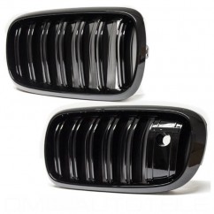 2x Grilles de Calandre BMW X5 F15 X6 / F16 M Performance Brillant (avec caméra)