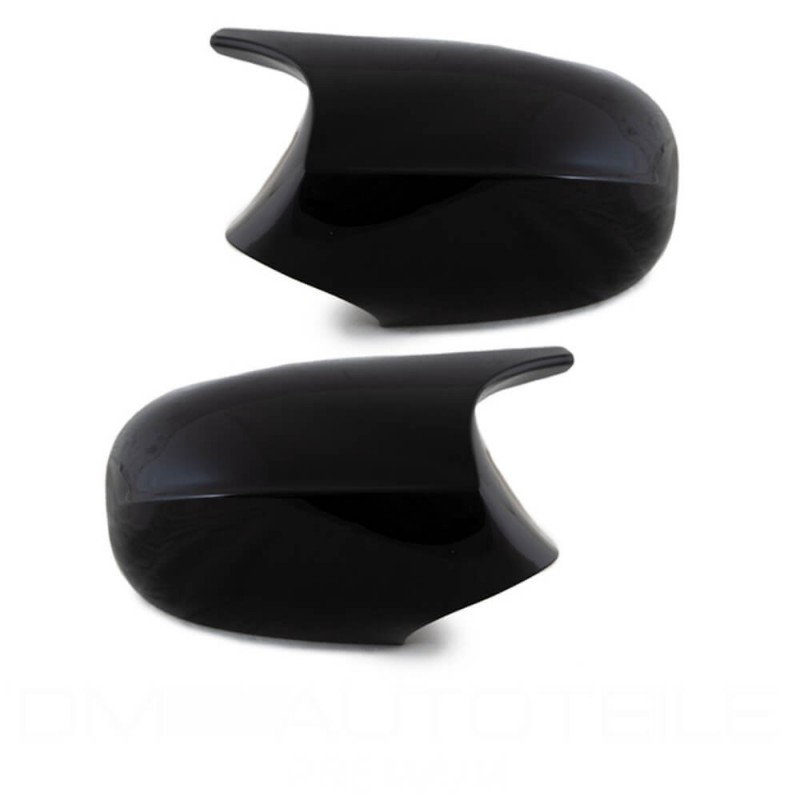 2x Coques rétroviseurs Noir brillant BMW série 3 E90 E91 (08-12) E92 E93 LCI (10-14)