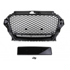 Calandre Audi A3 8V Nid D'abeille RS3 Noir Brillant (12-16)