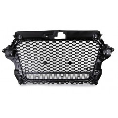 Calandre Audi A3 8V Nid D'abeille RS3 Noir Brillant (12-16)