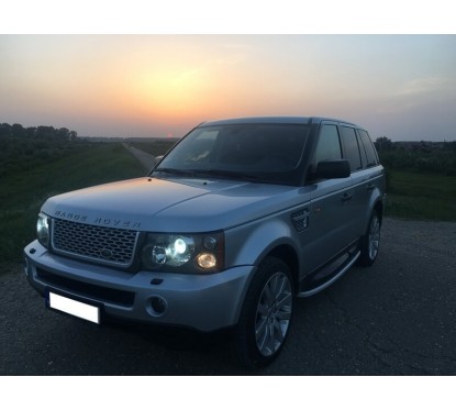 Calandre + Grilles pour ailes Range Rover Sport L320 Noir brillant et Silver (05-08) Look Autobiograpy
