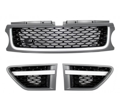 Calandre + Grilles pour ailes Range Rover Sport L320 Look Platinum Autobiography (10-13)