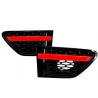 Calandre + Grilles pour ailes Range Rover Sport L320 Look Black / Red Autobiography (10-13)