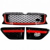 Calandre + Grilles pour ailes Range Rover Sport L320 Look Black / Red Autobiography (10-13)