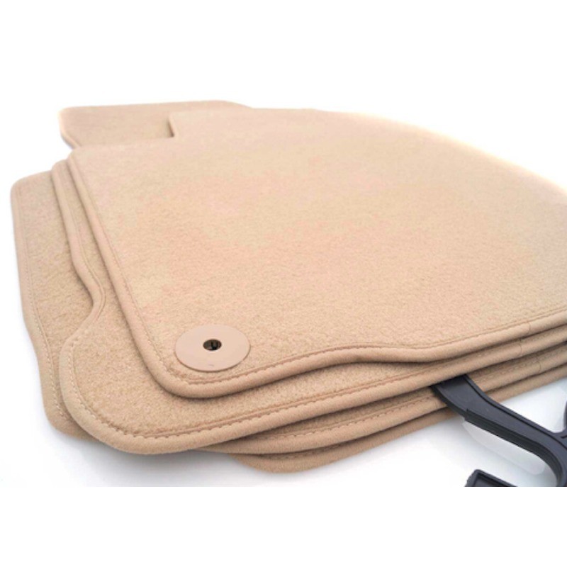 4x Tapis de sol Audi Q5 SQ5 Velour Beige (08-16)
