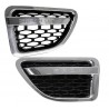 2x Calandre de garde-boue RANGE ROVER Sport L320 Chrome/Noir (05-10)