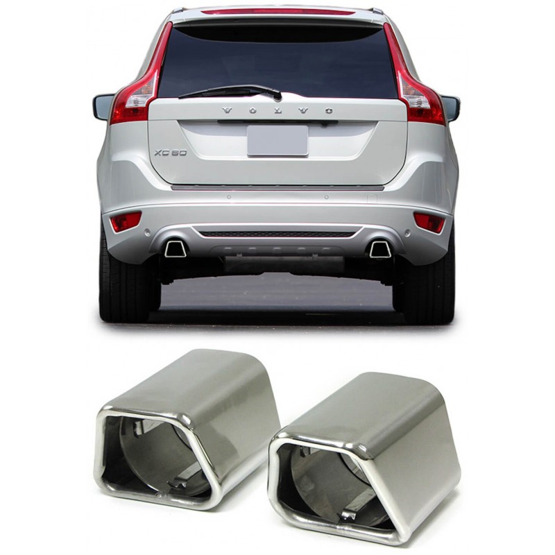 2x embouts d'échappements Volvo XC60 V60 S60 (00+)