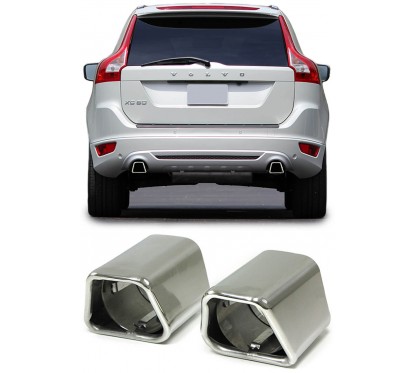 2x embouts d'échappements Volvo XC60 V60 S60 (00+)