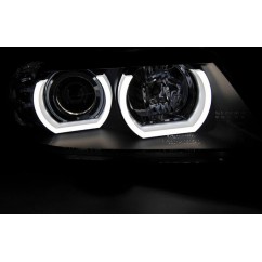 2x Phares avant Xénon à LED en U BMW Série 3 E90 E91 (05-08)