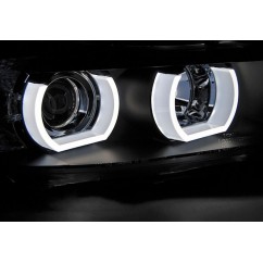 2x Phares avant LED en U BMW Série 3 E90 E91 (05-08)