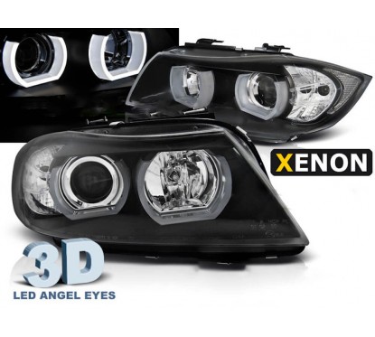 2x Phares avant LED en U BMW Série 3 E90 E91 (05-08)