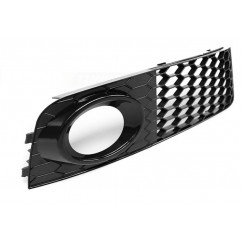 2x Grilles de pare chocs Look RS4 Noir Brillant Audi A4 B8 08-10